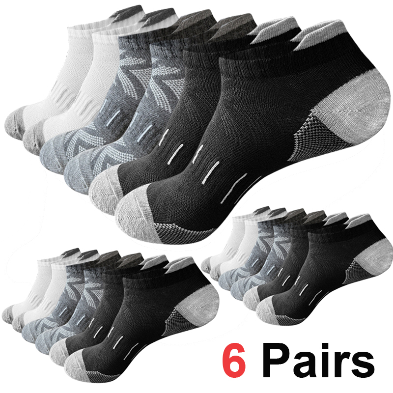 6쌍 남성용 화살표 프린트 발목 양말 통기성 땀 흡수  - Ankle Sock Low Cut 리뷰 및 가격
